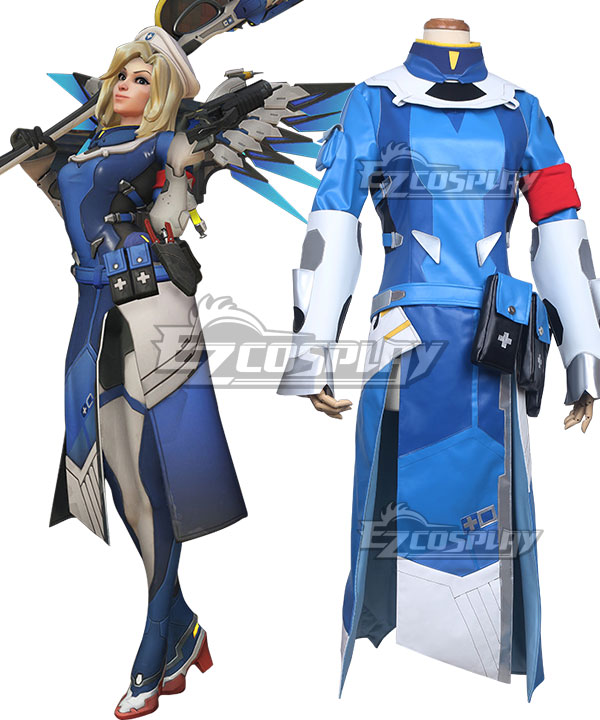 Overwatch OW Mercy Angela Ziegler Combat Medic Ziegler Cosplay Costume