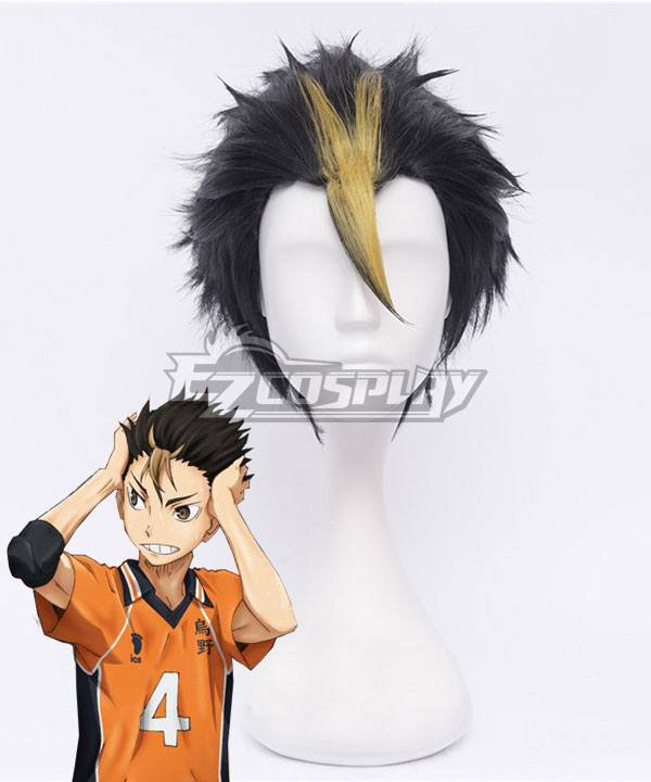 Haikyu!! Haikyuu!! Karasuno High School Yu Nishinoya Nishinoya Yuu Multicolor Cosplay Wig