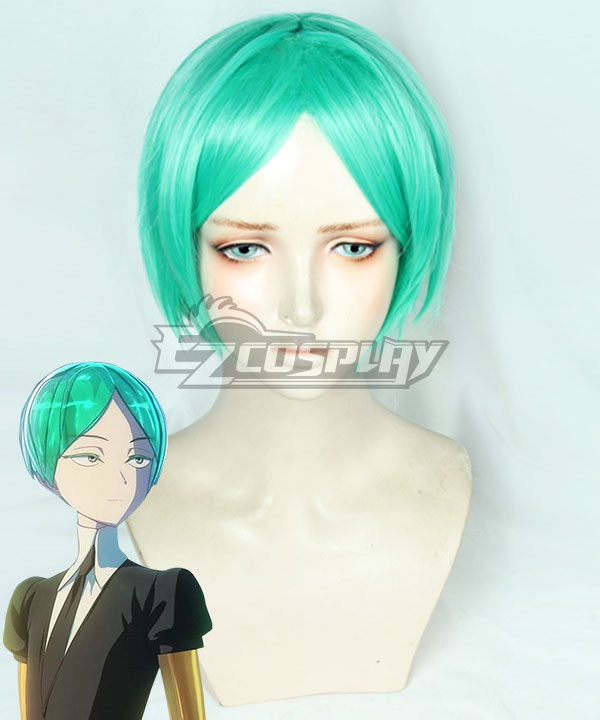 Land of the Lustrous Houseki no Kuni Phosphophyllite Blue Green Short Cosplay Wig