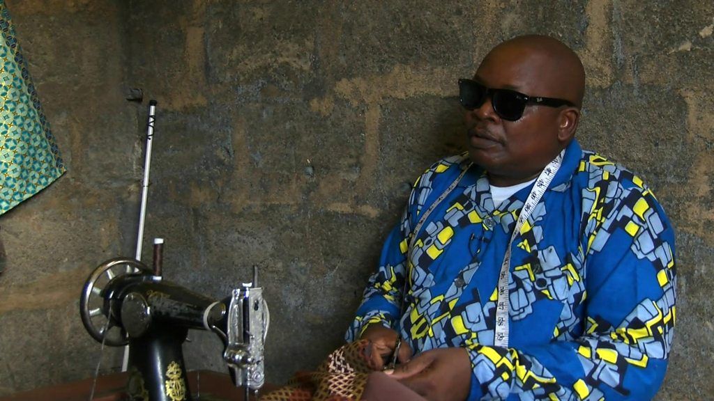 Meet The Blind Tanzanian Man Who Works as A Tailor