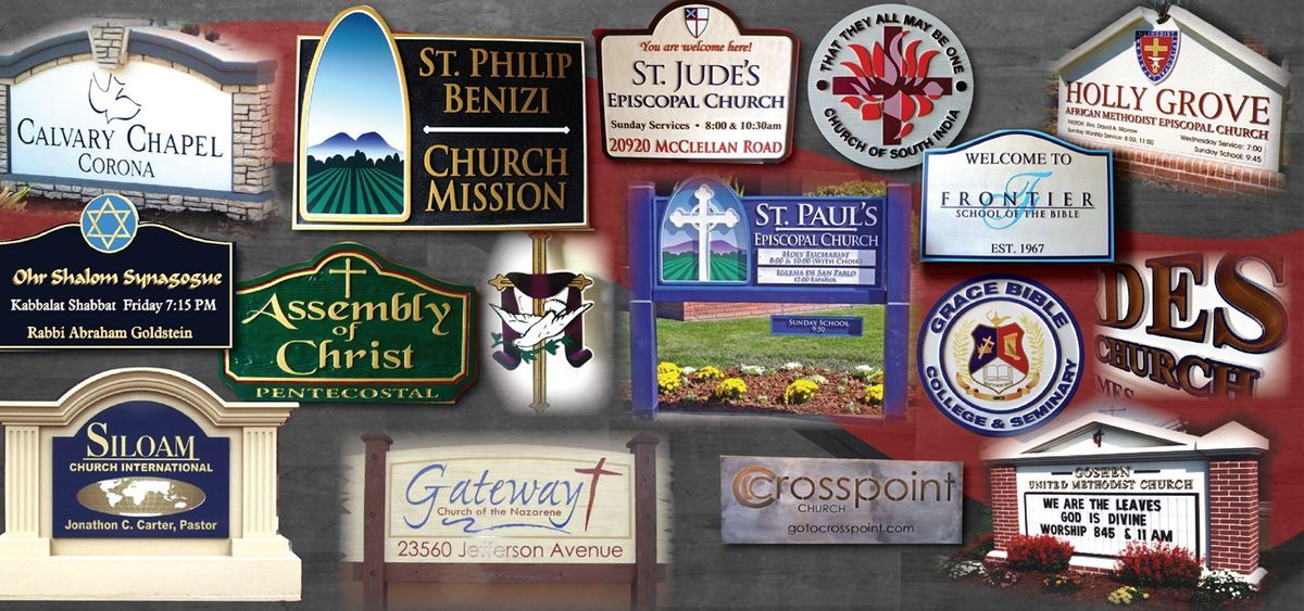 Plaques & Signs for Church & Other Religious Institutions