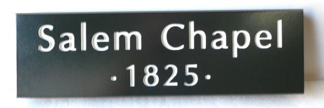 D13160 - Engraved Sign for Salem Chapel, founded in 1825