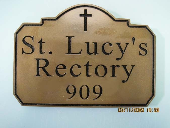 D13127 - Engraved Cedar Rectory Sign