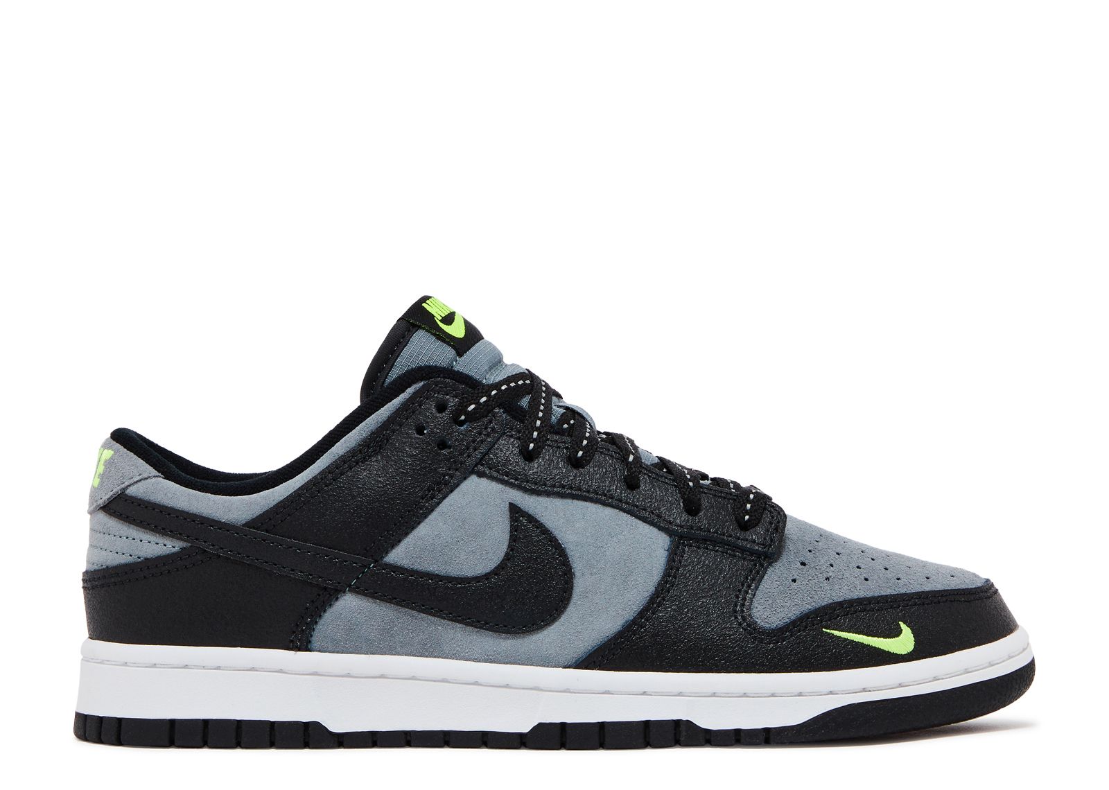 Dunk Low 'Black Grey Green Strike' - Nike - FQ2205 001 | Flight Club