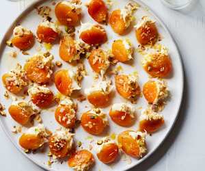 Raul Diaz’s apricots stuffed with kaymak