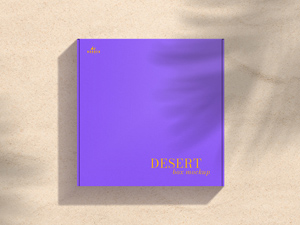 Box Mockup On A Sand Background