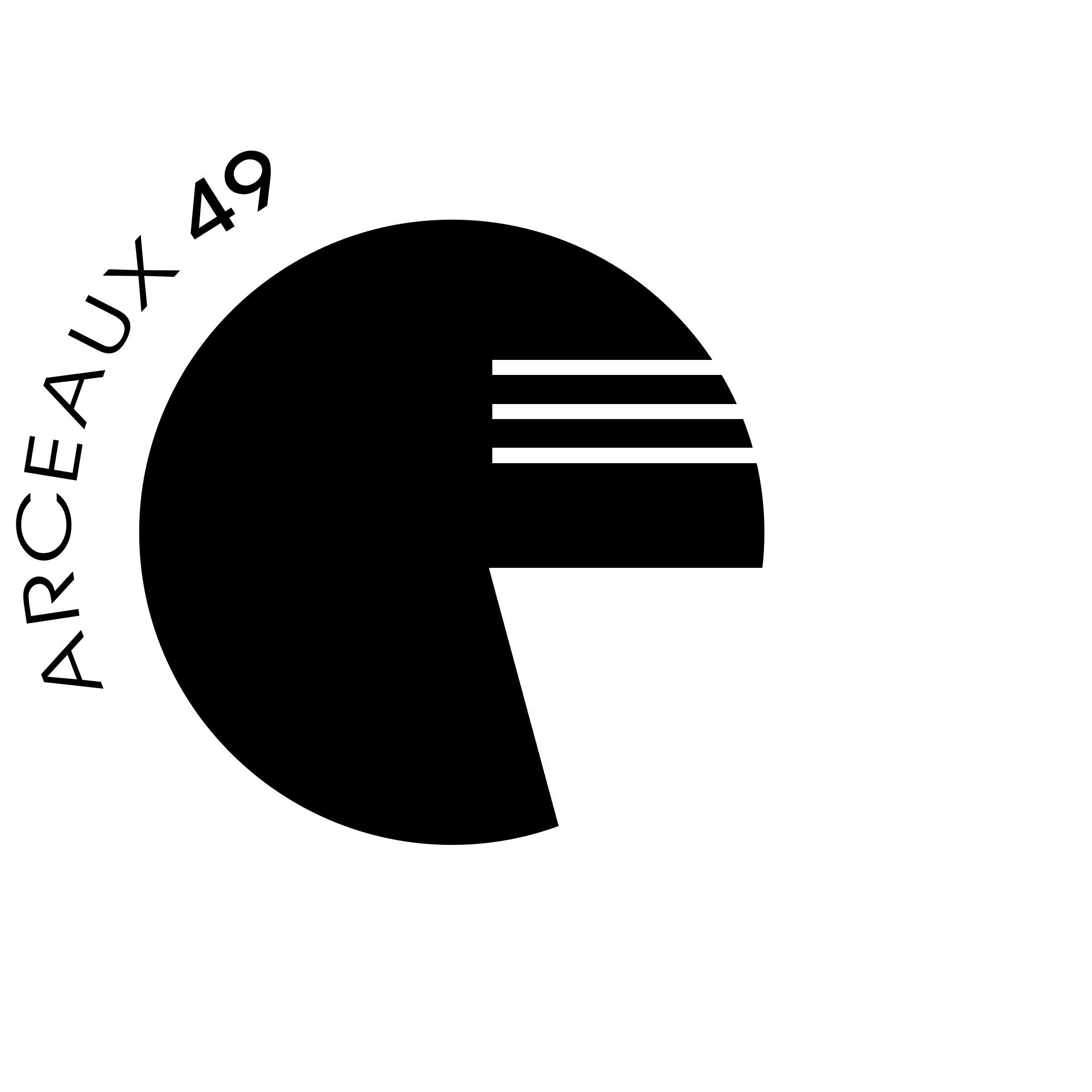 Arceaux 49 Diffusion Logo black and white