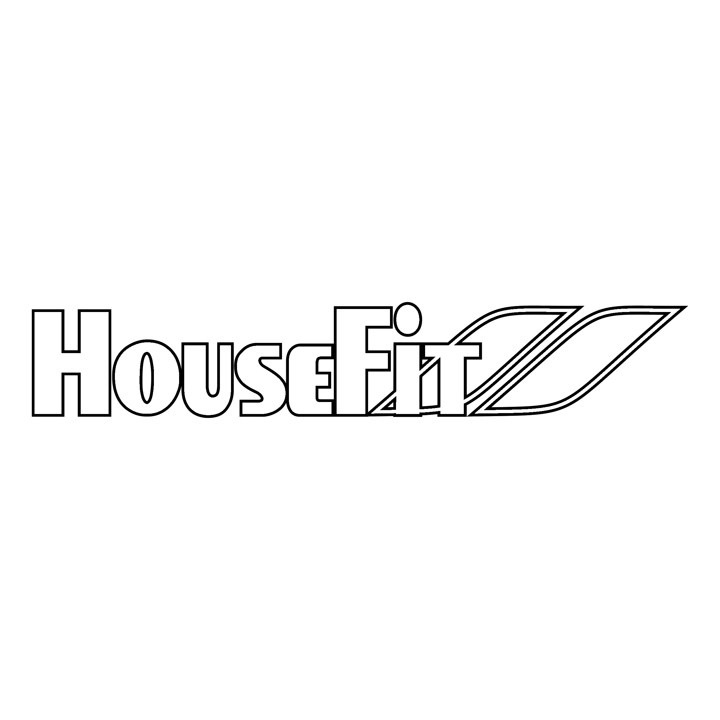 HouseFit Logo black and white