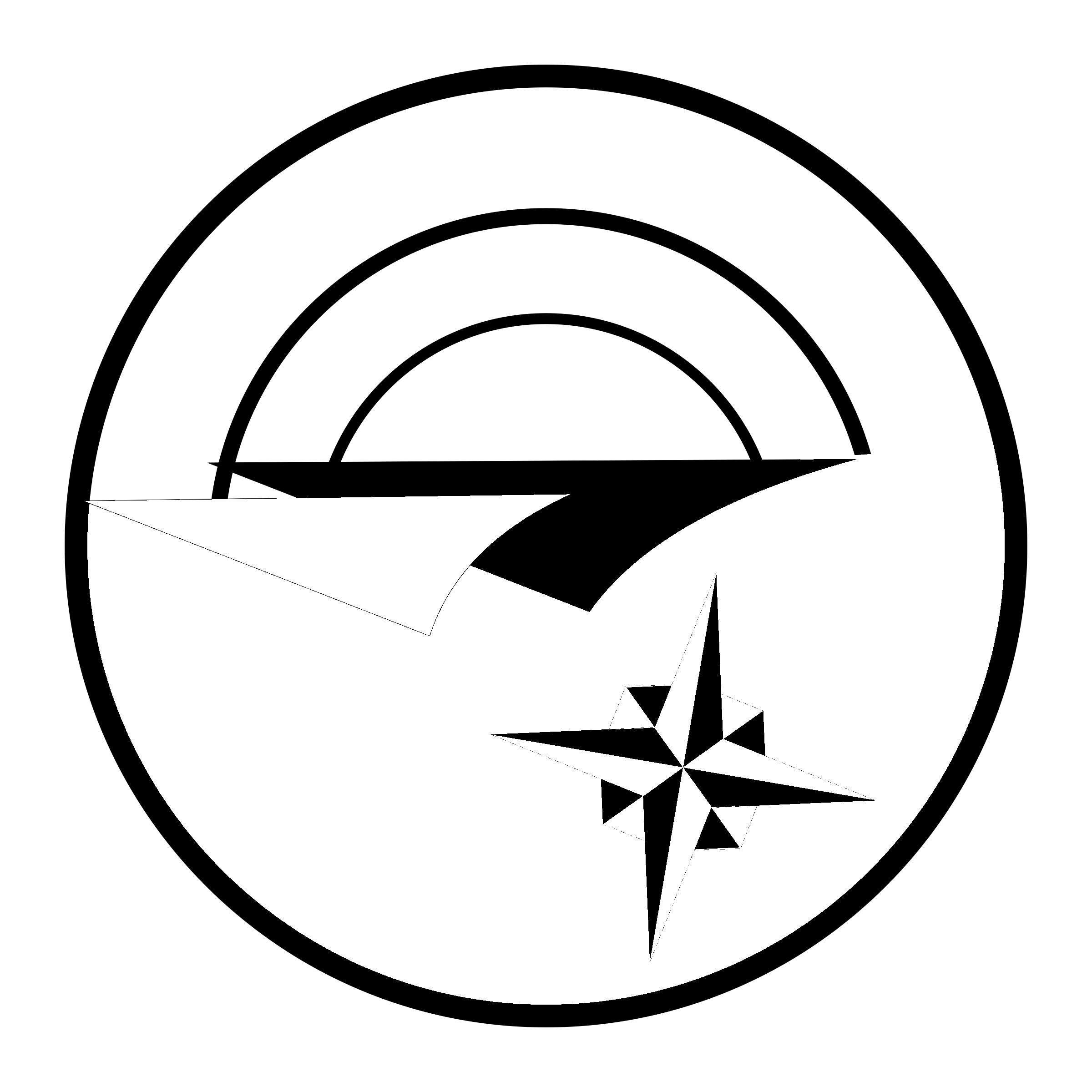 Israel Aircraft Unit Logo black and white