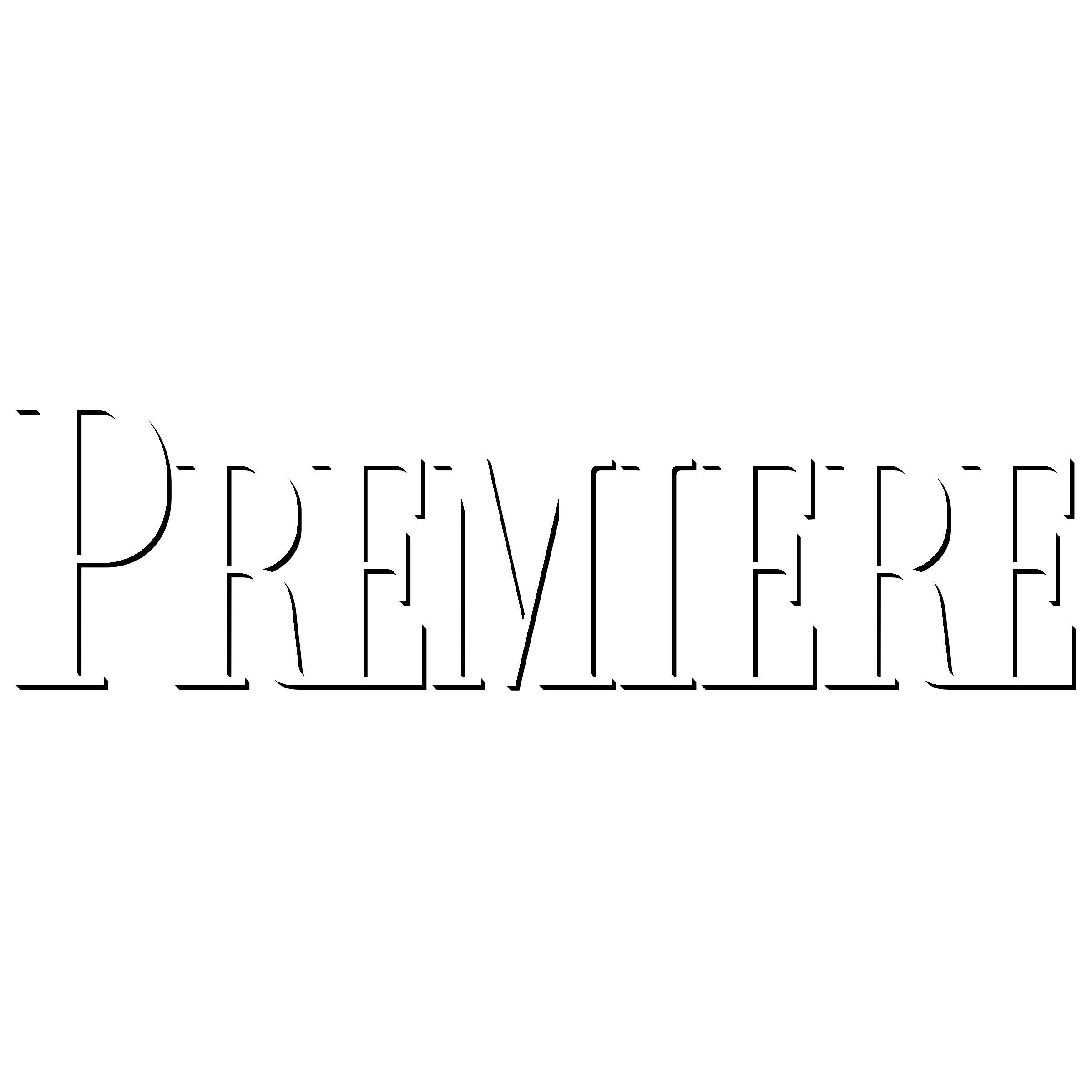 Premiere Logo black and white