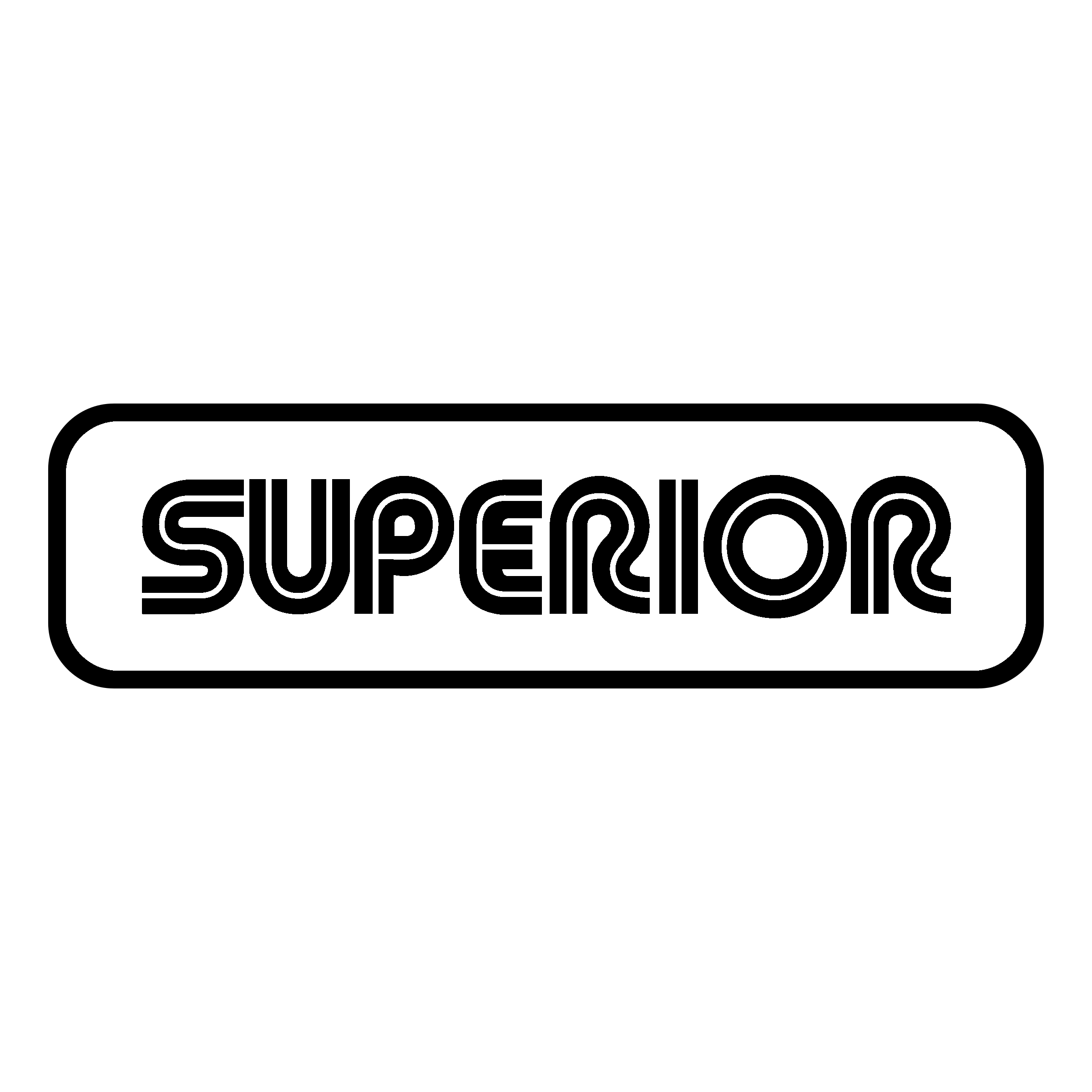 Superior Logo black and white