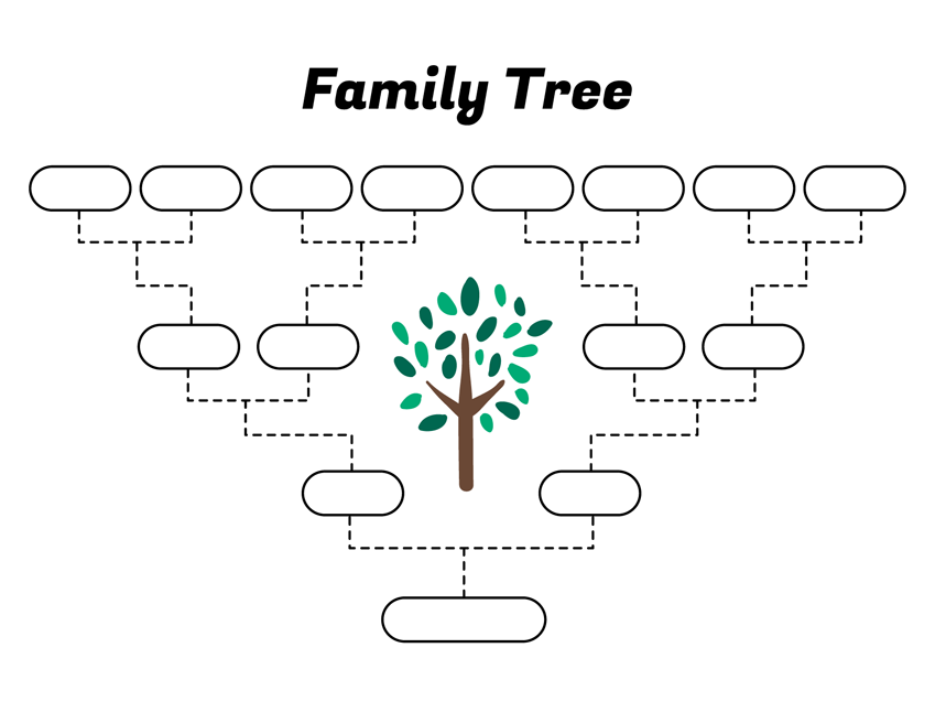 Printable Simple Family Tree Template - Printable Templates