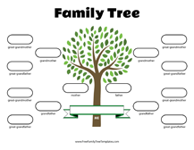 Family Tree for Kids – Free Family Tree Templates