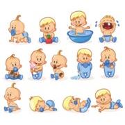 Cartoon Baby, Children, Kids, People