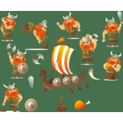 Cartoon Vikings Vector