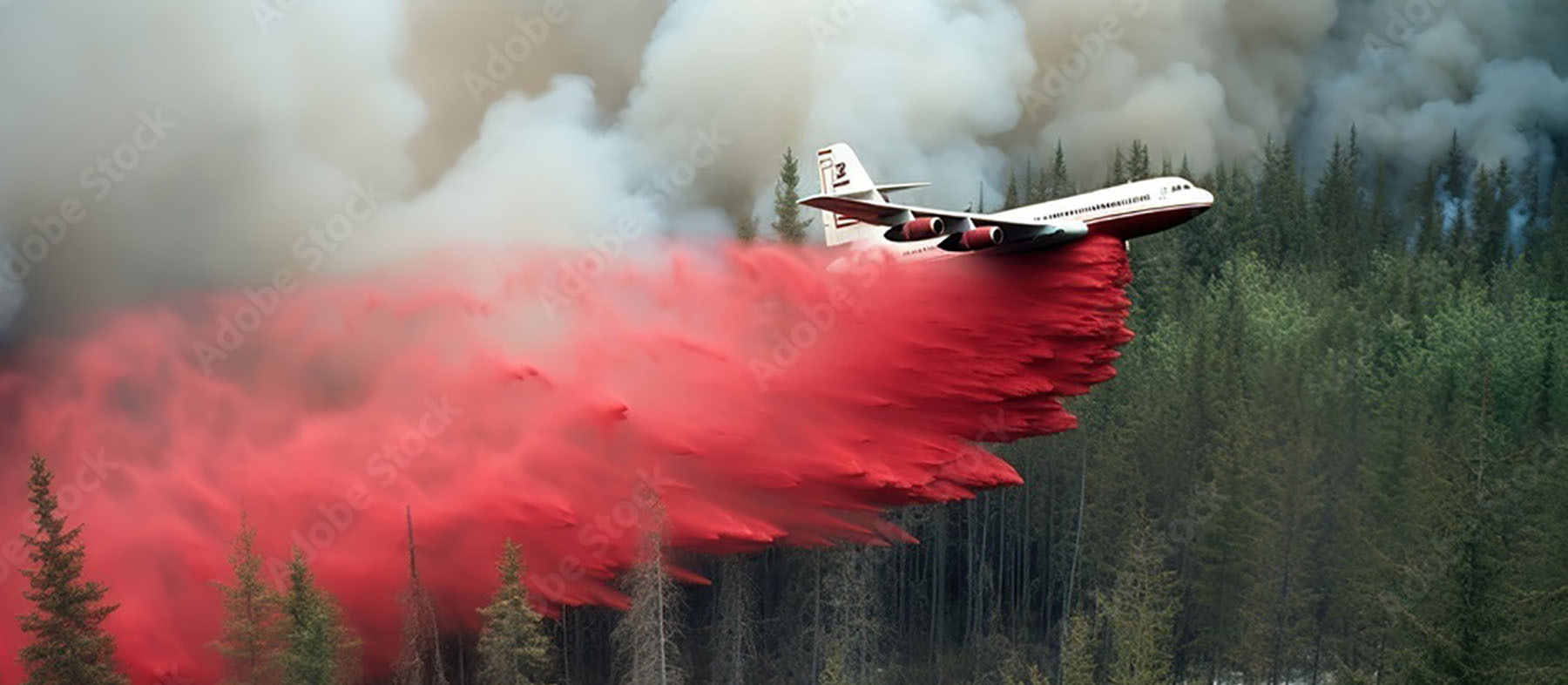 Le retardant pour combattre les feux de forêt