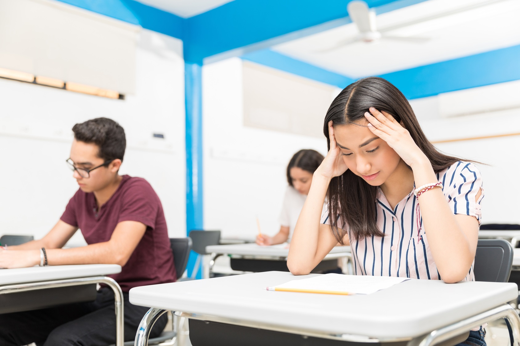 Le stress en période d’examen est tout à fait normal. © AntonioDiaz, Fotolia