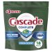 Cascade Auto Dish Detergent with Dawn Lemon Scent Actionpacs 18CT