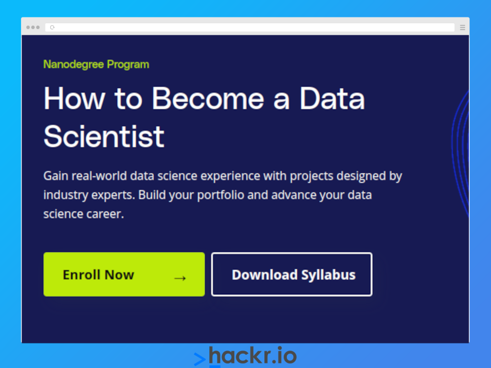 Udacity] Data Science Nanodegree Program