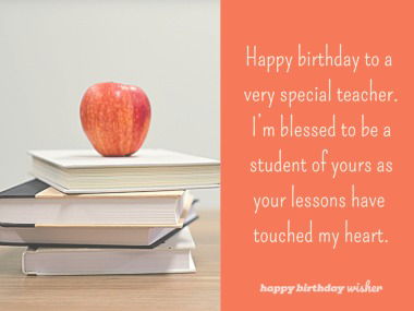 Birthday Wishes for Teacher - Happy Birthday Wisher