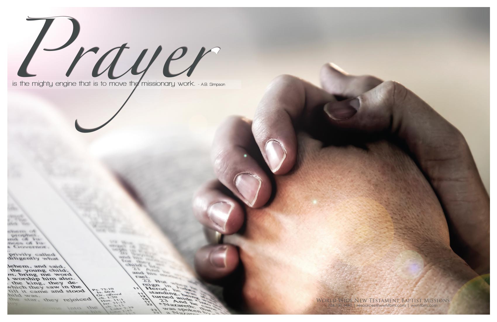 Prayer poster