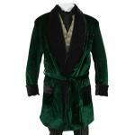  Victorian,Edwardian Mens Coats Green Velvet,Synthetic Solid Smoking Robes,Smoking Jackets |Antique, Vintage, Old Fashioned, Wedding, Theatrical, Reenacting Costume | Vintage Smoking