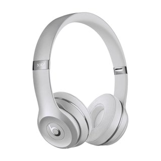 Beats By Dr Dre  Solo 3 Wireless Silver Bluetooth Headphones