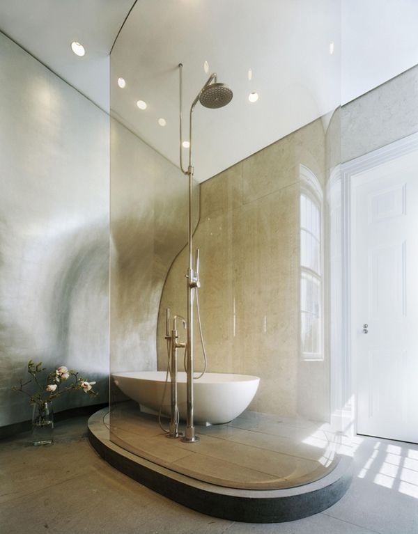 A Wall Mounted Rainfall Shower