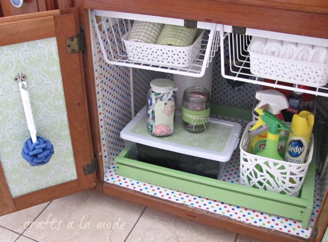 Rattanand wire baskets for kitchen organization