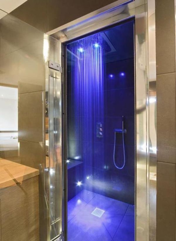 A Wall Mounted Rainfall Shower