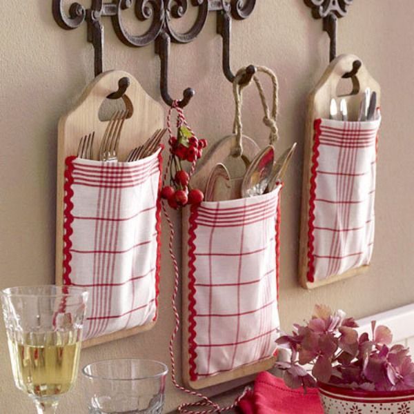 Rattanand wire baskets for kitchen organization