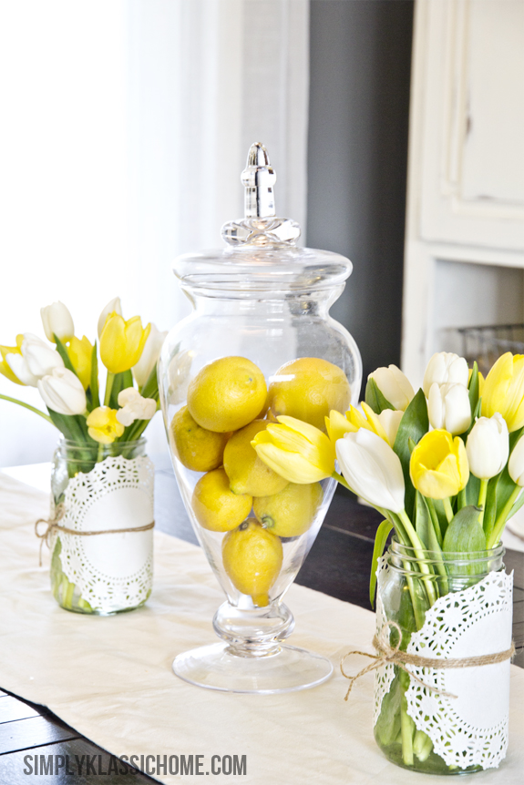 decorate with fresh lemons