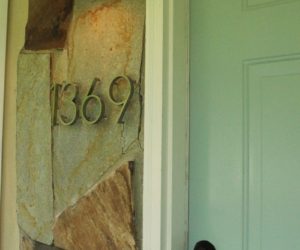 How to Mount Modern House Numbers on a Rock Face