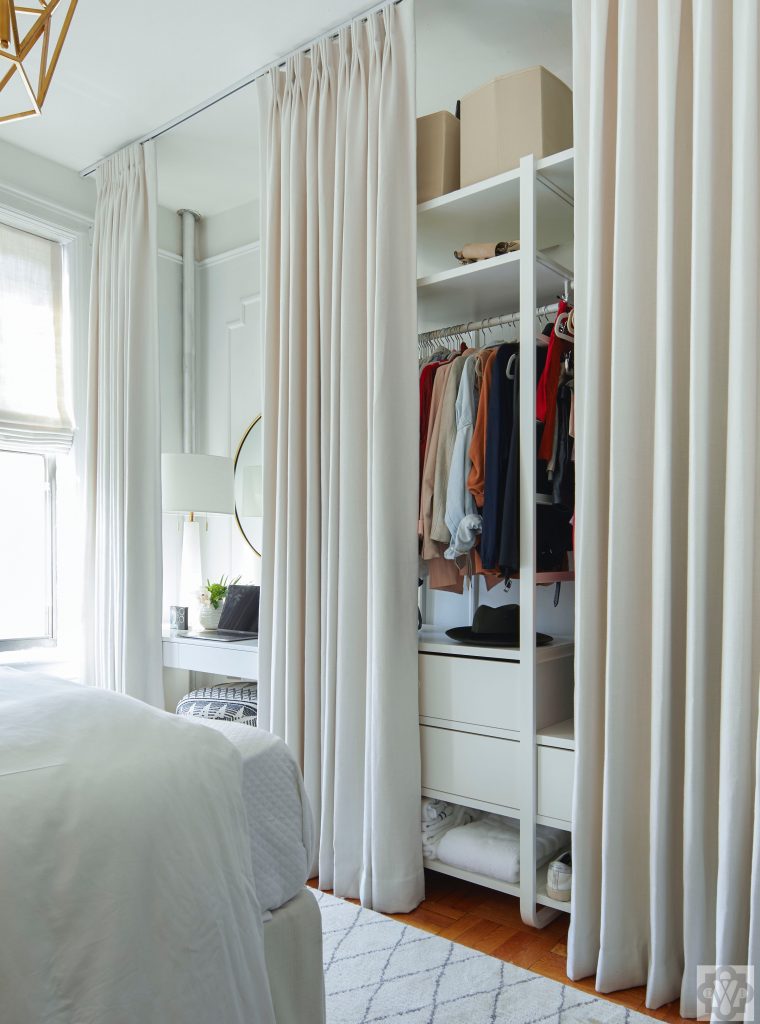 Closet curtains