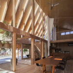 Japanese studio Tatsuya Kawamoto Associates house in Ichinomiya Japan roof 150x150