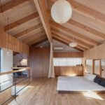 Japanese studio Tatsuya Kawamoto Associates house in Ichinomiya Japan roof 150x150