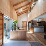 Japanese studio Tatsuya Kawamoto Associates house in Ichinomiya Japan roof 150x150