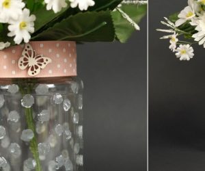 How To Turn A Plain Mason Jar Into A Beautiful Frosted Glass Vase