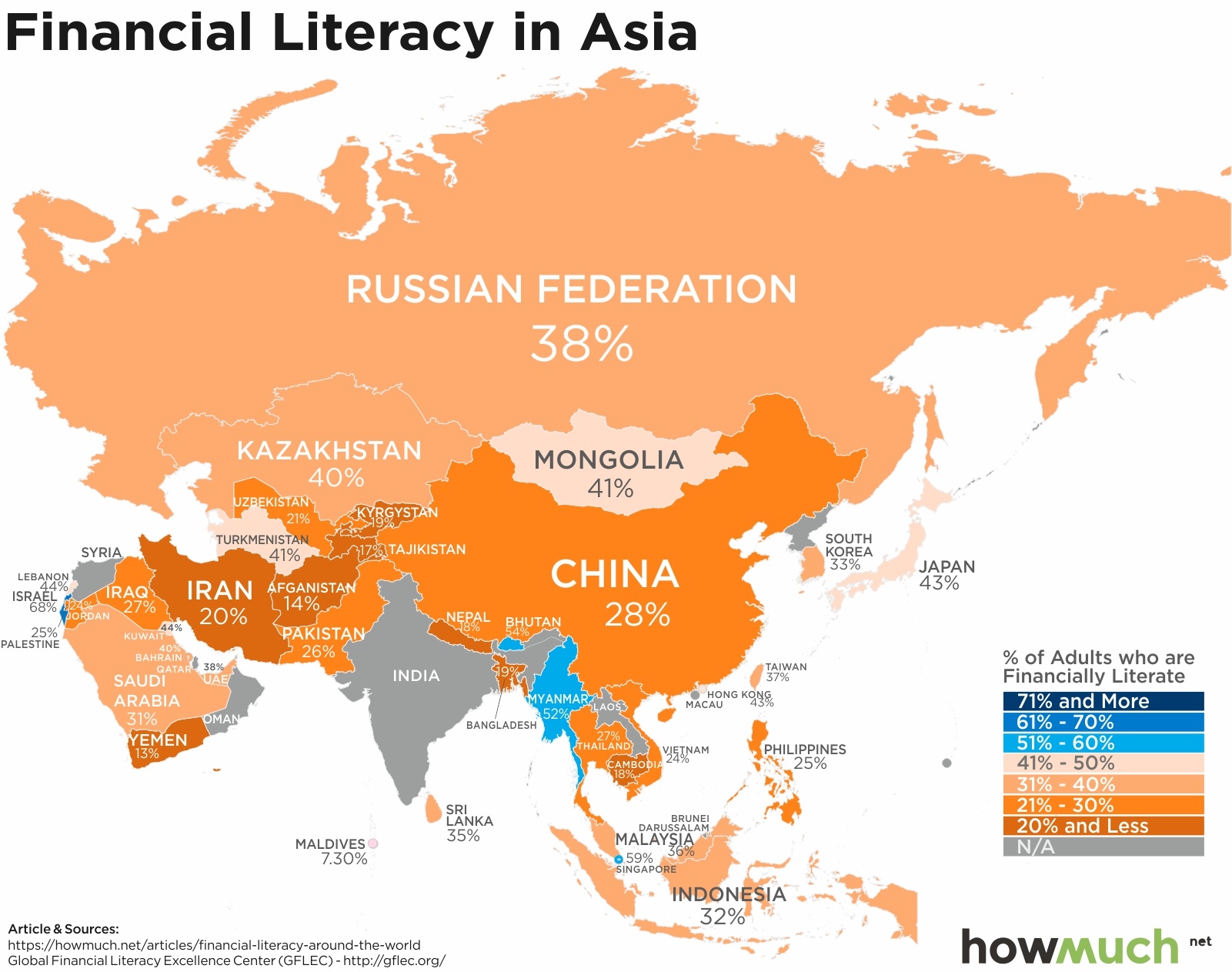 World Literacy Rate Map