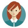 Avatar, woman, red hair, business, people, person, girl Icon