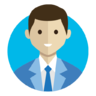 Avatar, people, person, business, tie, boy, child, brown hair Icon