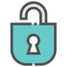 Unlock, padlock Icon