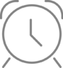 Alarm clock, time, clock Icon