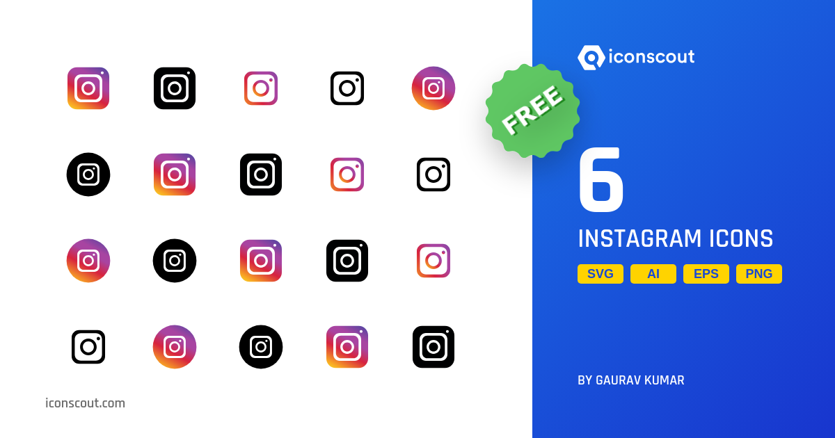 Free Instagram Icon Pack - 6 Free Download Business Icons | IconScout