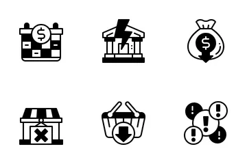 Economic Recession Icon Pack