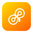 Free Hiking Rope Tracking Icon