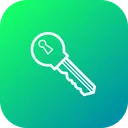 Free Key Bitcoin Access Icon