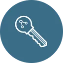 Free Key Bitcoin Access Icon