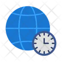 Time Zone Icon - Download in Flat Style