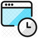 App Window Clock Streamline Ultimate Icon